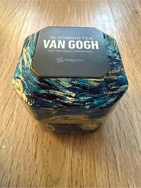 Starry Night Blooming Tea Tin - Blue